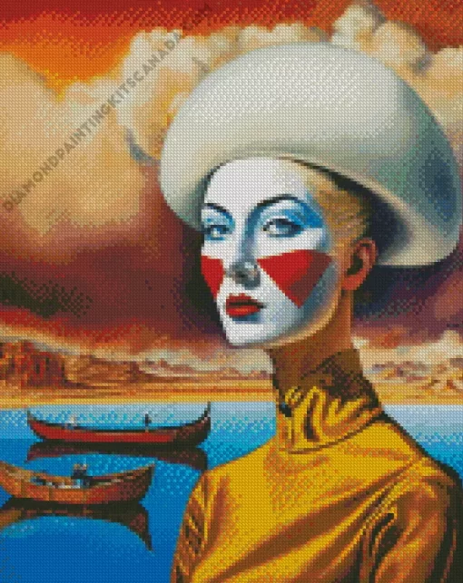 Female Mime Diamond Painting