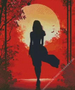 Female Silhouette Diamond Painting