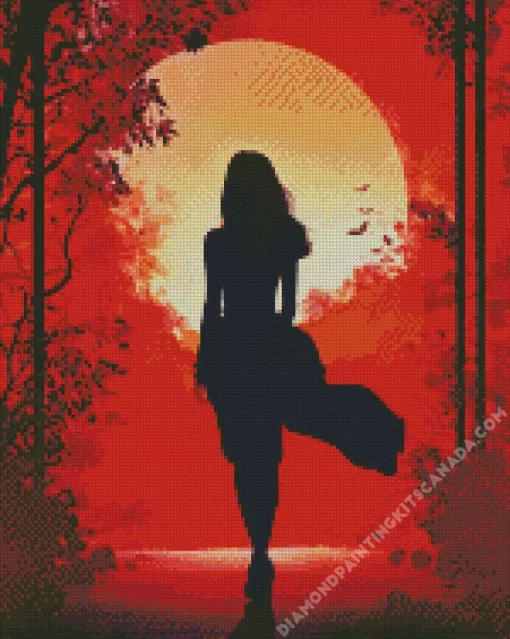 Female Silhouette Diamond Painting