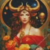 Female Taurus Art Diamond Painting