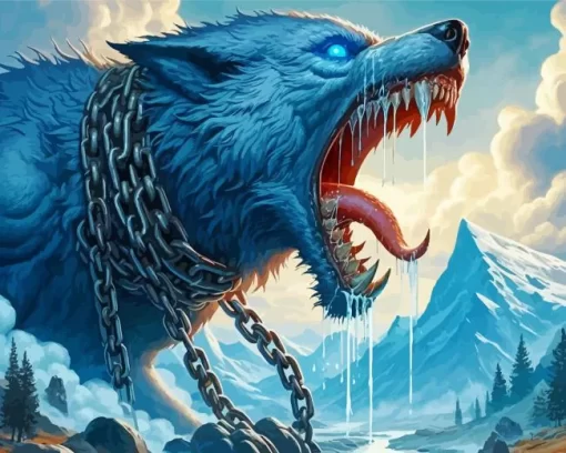 Fenrir Wolf Diamond Painting