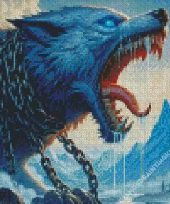 Fenrir Wolf Diamond Painting