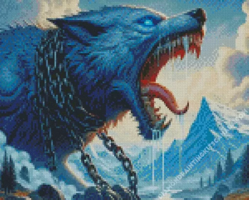 Fenrir Wolf Diamond Painting