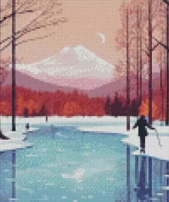 Frozen Lake Diamond Painting