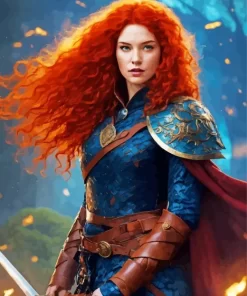 Ginger Female Warrior Diamond Painting