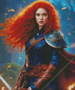 Ginger Female Warrior Diamond Painting