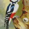 Great Spotted Woodpecker Diamond Painting