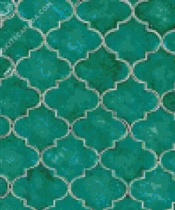 Green Moroccan Mosaic Diamond Painting