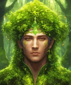 Green Tree Man Diamond Painting