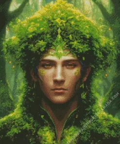 Green Tree Man Diamond Painting