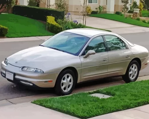 Grey Oldsmobile Aurora Diamond Painting