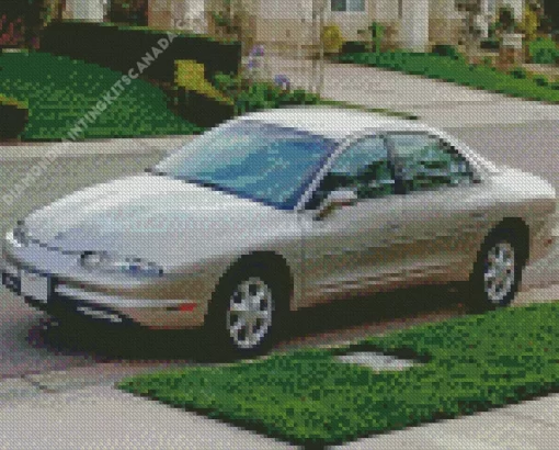 Grey Oldsmobile Aurora Diamond Painting