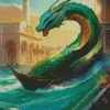 Italian Green Sea Dragon Diamond Painting