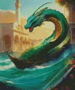 Italian Green Sea Dragon Diamond Painting