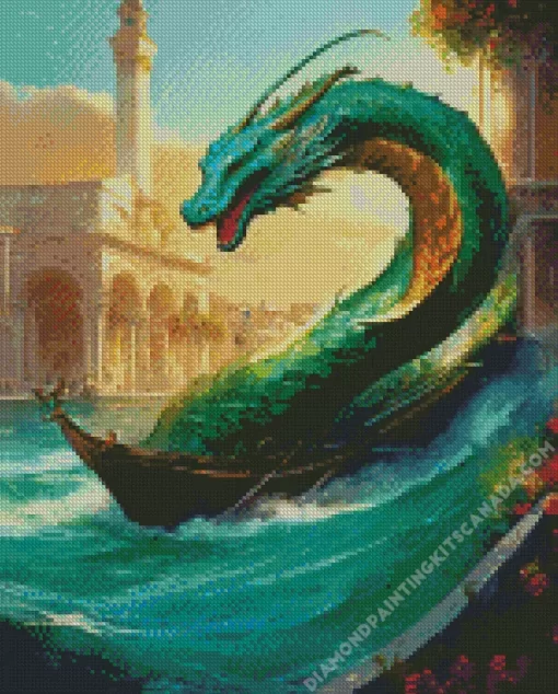 Italian Green Sea Dragon Diamond Painting