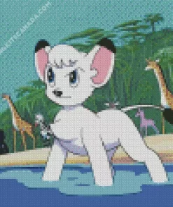 Kimba the White Lion Diamond Painting