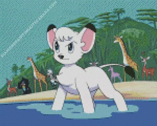 Kimba the White Lion Diamond Painting