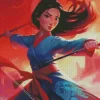 Mulan Warrior Diamond Painting