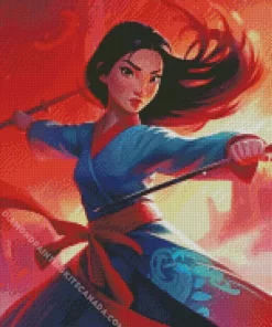 Mulan Warrior Diamond Painting