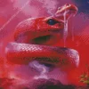 Pink Snake Diamond Painting