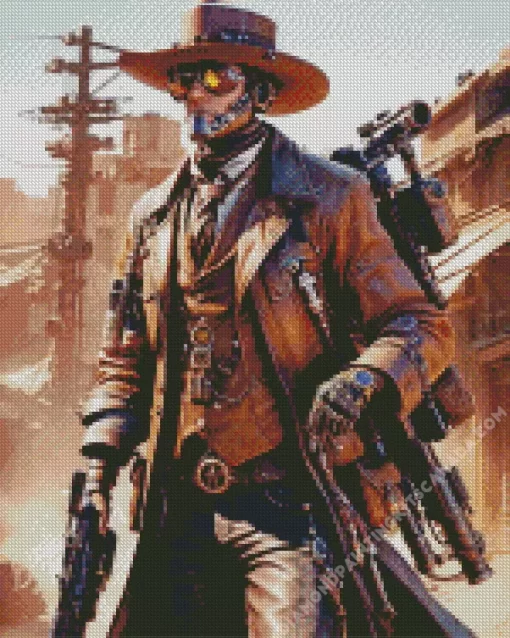 Steampunk Cowboy Diamond Painting