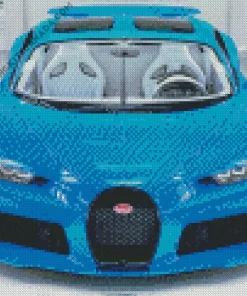 Super Blue Car Diamond Painting