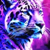 Tiger Purple Face Diamond Painting