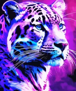 Tiger Purple Face Diamond Painting