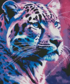 Tiger Purple Face Diamond Painting