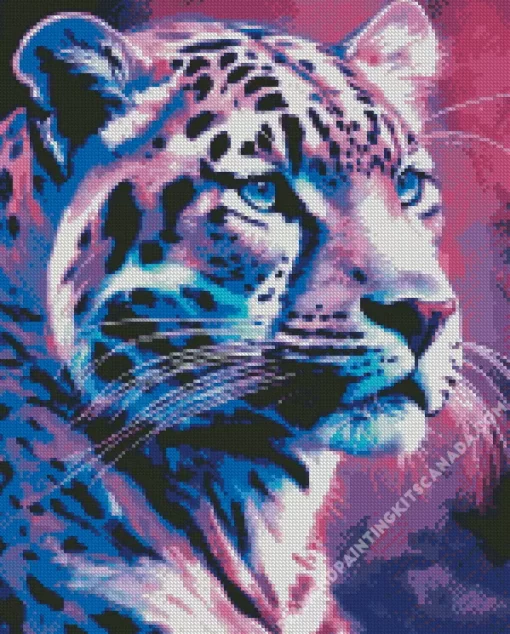 Tiger Purple Face Diamond Painting