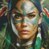 Tribal Face Lady Diamond Painting