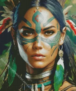 Tribal Face Lady Diamond Painting