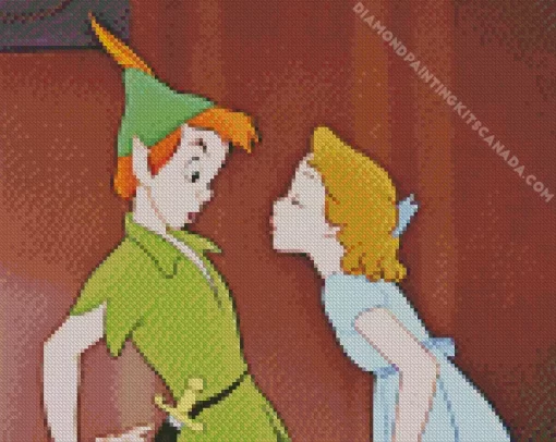 Wendy And Peter Pan Diamond Painting