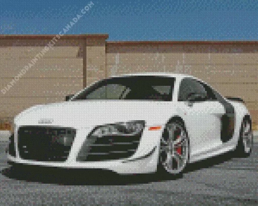 White Audi I8 Diamond Painting