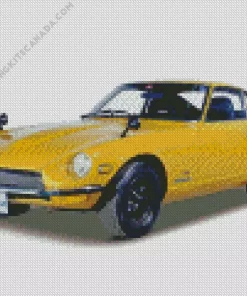 Yellow Fairlady Datsun Diamond Painting