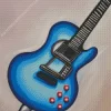 Blue Guitar Diamond Painting