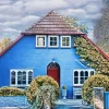 Blue House Diamond Painting