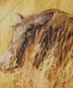 Common Warthog Diamond Painting