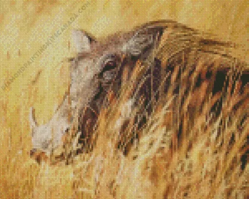 Common Warthog Diamond Painting