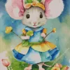 Fairytale Mouse Princess Diamond Painting