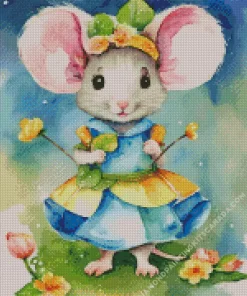 Fairytale Mouse Princess Diamond Painting