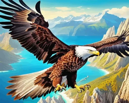 Flying Eagle Bird Diamond Painting