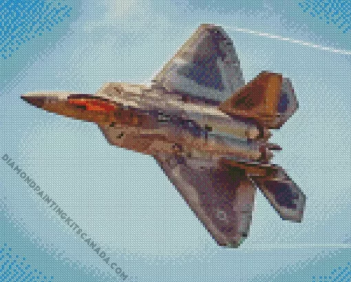 Lockheed Martin F22 Diamond Painting