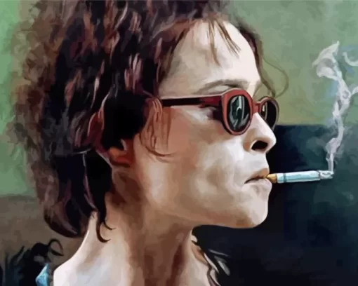 Marla Singer Fight Club Smoking Diamond Painting