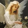 Sad Blonde Angel Diamond Painting