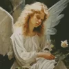 Sad Blonde Angel Diamond Painting