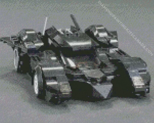 The Batmobile Car Diamond Painting