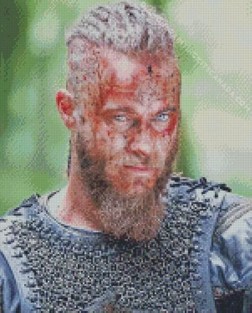 Vikings Bloody Ragnar Diamond Painting