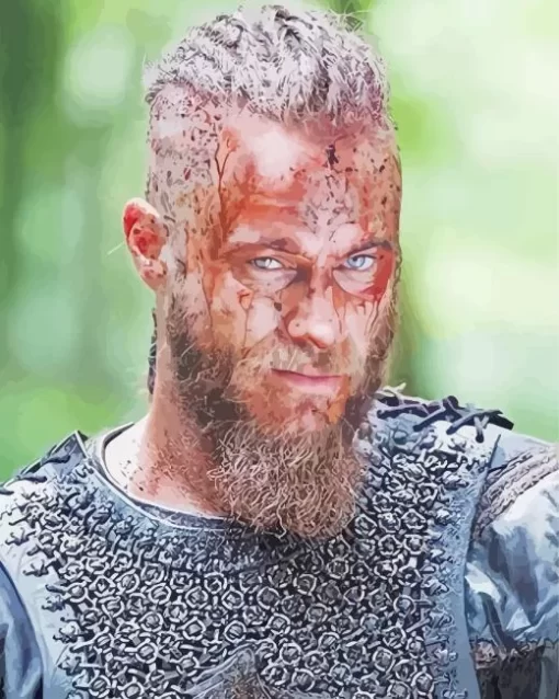 Vikings Bloody Ragnar Diamond Painting