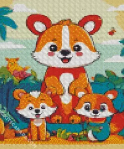 Aesthetic Animals Nursery Style Diamond Painting